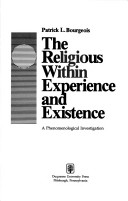 Book cover for The Religious within Experience and Existence