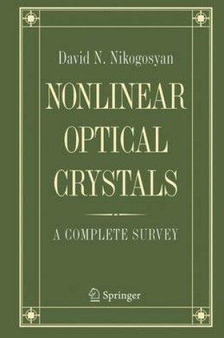 Cover of Nonlinear Optical Crystals: A Complete Survey