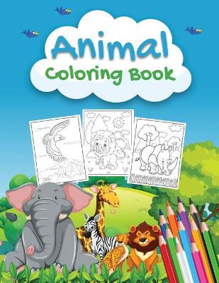 Book cover for Animal Coloring Book