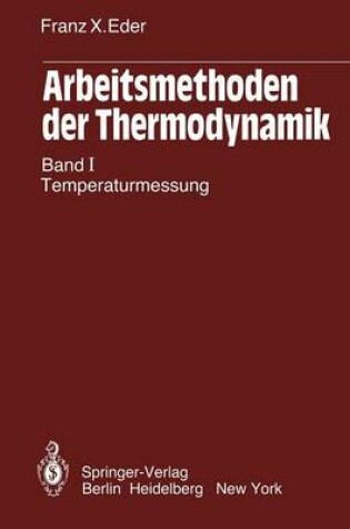 Cover of Arbeitsmethoden der Thermodynamik