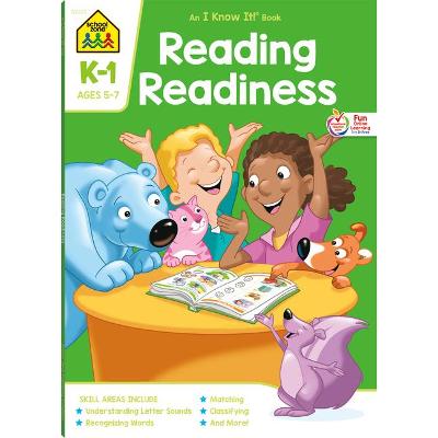 Book cover for School Zone Reading Readiness Grades K-1 Workbook