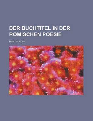 Book cover for Der Buchtitel in Der Romischen Poesie