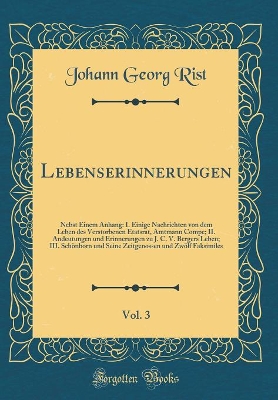 Book cover for Lebenserinnerungen, Vol. 3