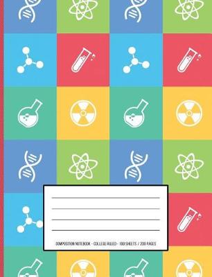 Book cover for Retro Science Icon Composition Notebook