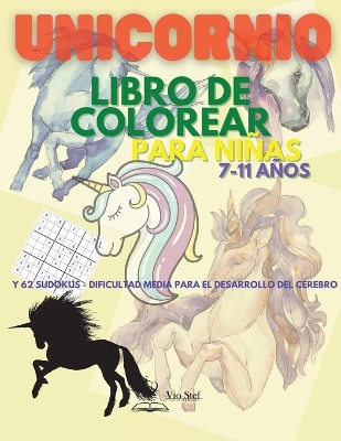 Book cover for Unicornio Libro para colorear para niñas 7-11 años