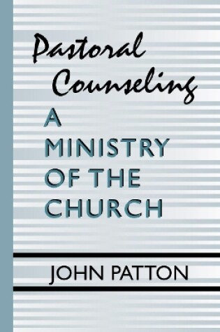 Cover of Pastoral Counseling