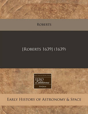 Book cover for [roberts 1639] (1639)