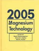 Book cover for Magnesium Technology 2005