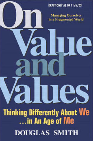 Cover of On Value and Values