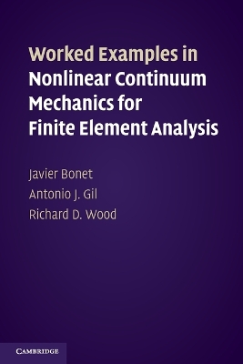 Book cover for Worked Examples in Nonlinear Continuum Mechanics for Finite Element Analysis