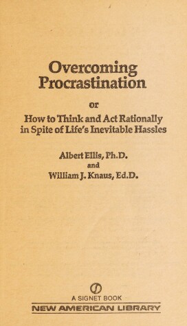 Cover of Overcoming Procrastination