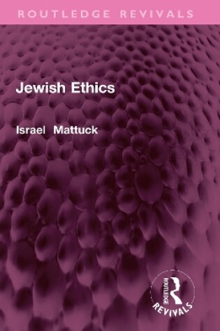 Cover of Jewish Ethics