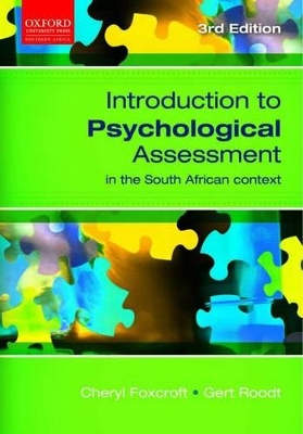 Book cover for Introduction to Psychological Assessment in the South African Context