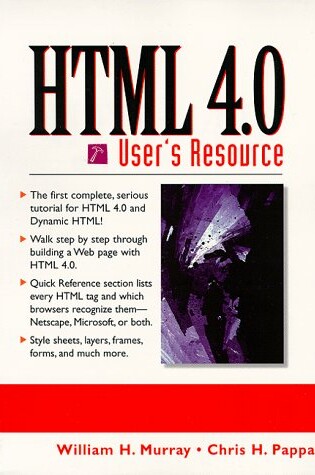 Cover of HTML 4.0 User's Resource