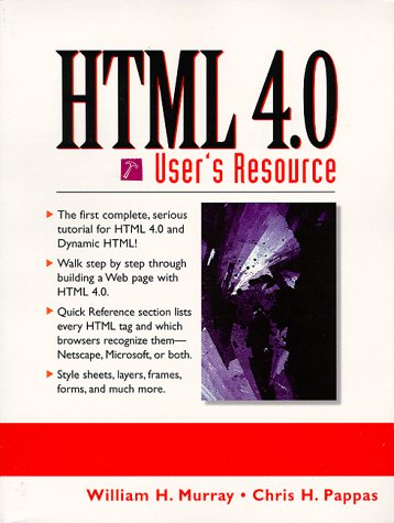 Book cover for HTML 4.0 User's Resource
