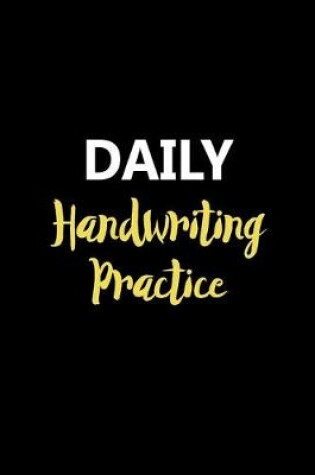 Cover of Daily Handwriting Practice