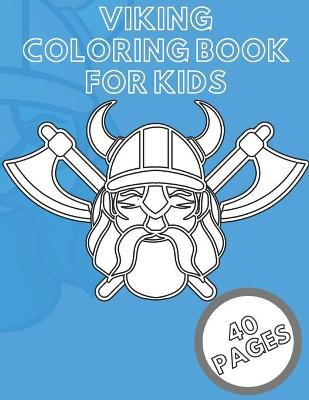 Book cover for Viking Coloring Book For Kids