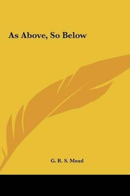 Book cover for As Above, So Below