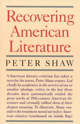 Book cover for Recovering American Literature