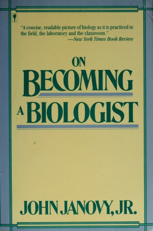 Cover of On Becoming a Biologist