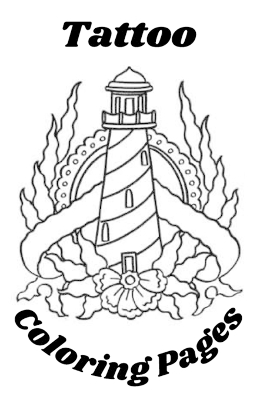 Book cover for Tattoo Coloring Pages