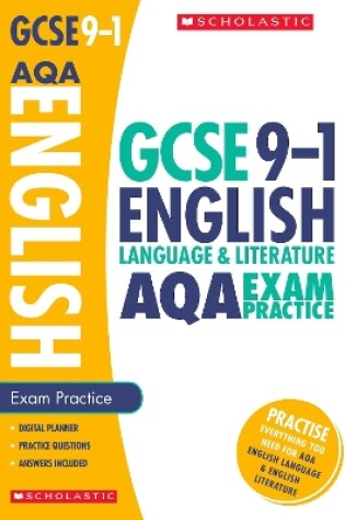 Cover of English Language and Literature Exam Practice Book for AQA