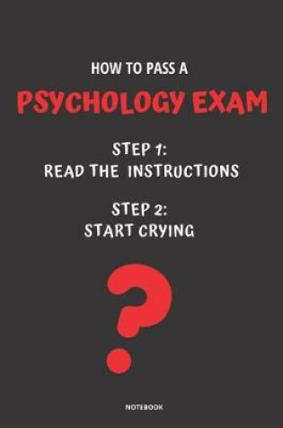 Cover of Notebook How to Pass a Psychology Exam