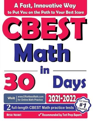 Book cover for CBEST Math in 30 Days