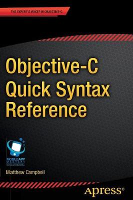 Book cover for Objective-C Quick Syntax Reference