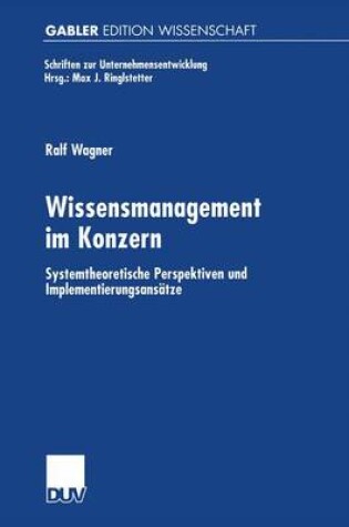 Cover of Wissensmanagement im Konzern