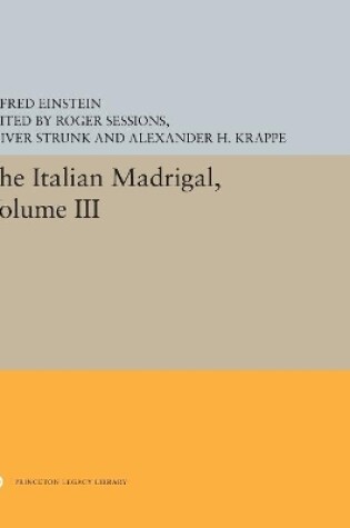 Cover of The Italian Madrigal