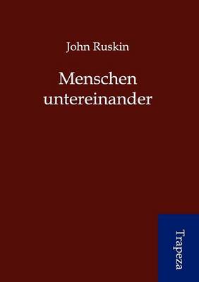 Book cover for Menschen Untereinander