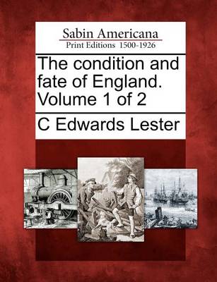 Book cover for The Condition and Fate of England. Volume 1 of 2