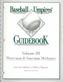 Book cover for Baseball Umpires' Guidebook No. 3