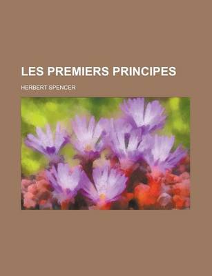 Book cover for Les Premiers Principes