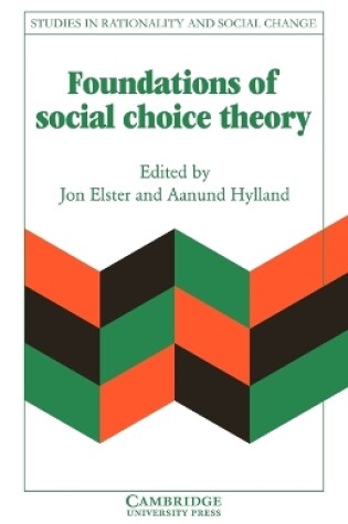 Cover of Foundations of Social Choice Theory