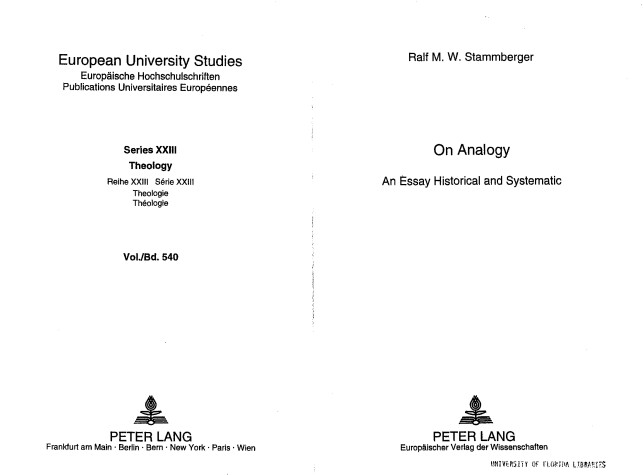 Cover of On Analogy