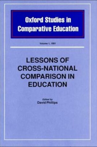 Cover of Lessons of Cross-national Comparison in Education