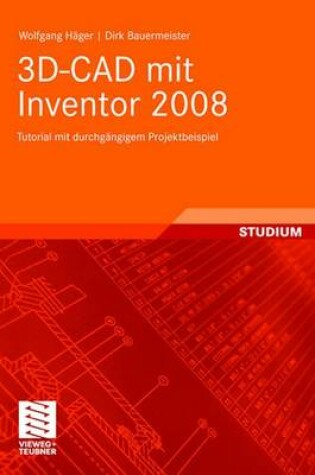 Cover of 3d-CAD Mit Inventor 2008