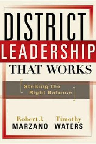 Cover of District Leadership That Works