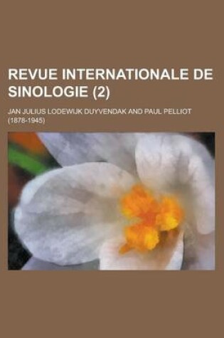 Cover of Revue Internationale de Sinologie (2 )