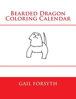 Book cover for Bearded Dragon Coloring Calendar