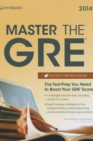 Cover of Petersons 2014 Master the GRE