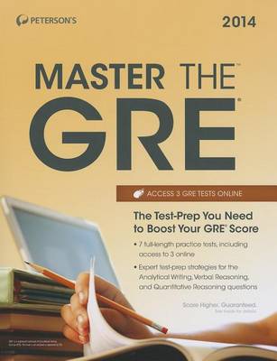 Book cover for Petersons 2014 Master the GRE