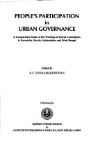 Book cover for People's Participation in Urban Governance