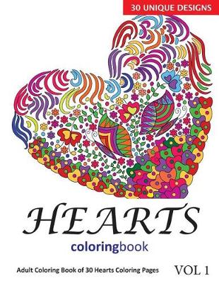 Book cover for Hearts Coloring Book
