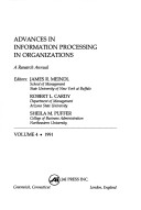 Cover of Advances in Information Processing in Organizations