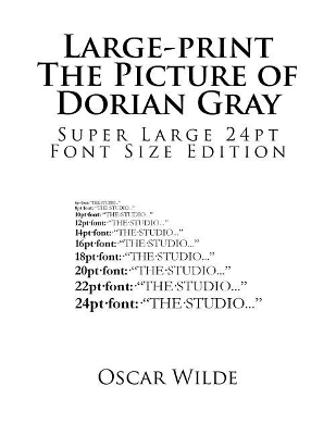 Cover of Large-print The Picture of Dorian Gray