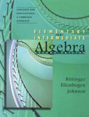 Book cover for ELEM& INTER ALG COMBINED AND SSM NATL PKG