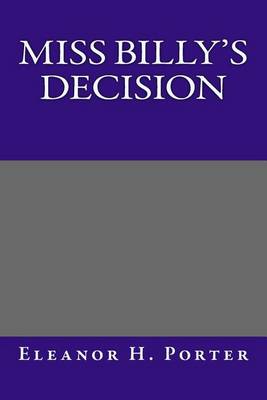 Book cover for Miss Billy's Decision